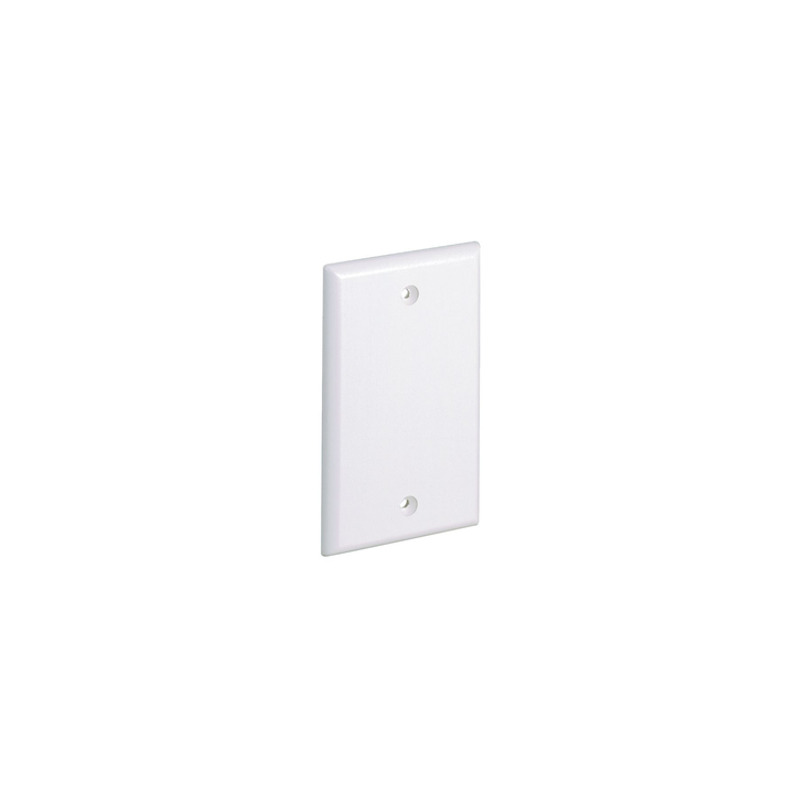 Placa de Pared Ciega Universal, Material ABS, Color Blanco Mate