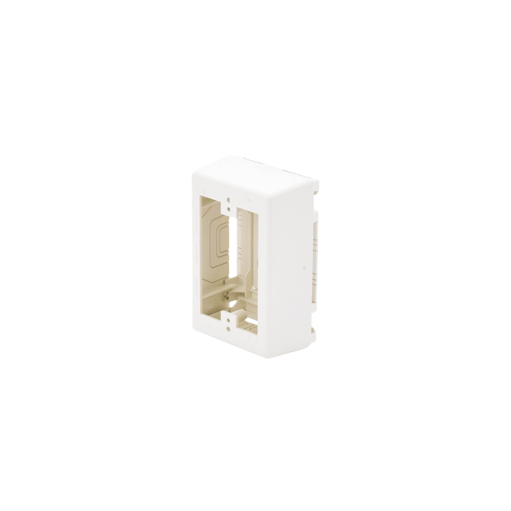 Caja de Pared Superficial, Uso Universal con Placas de Pared, con Cinta Adhesiva, Color Blanco Mate