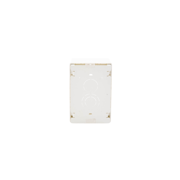 Caja de Pared Superficial, Uso Universal con Placas de Pared, con Cinta Adhesiva, Color Blanco Mate