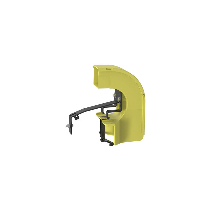Bajada Para Canaleta FiberRunner™, Uso con Medidas 4x4, 6X4, 12X4, o 24X12, Con Reducción a 2X2, Color Amarillo