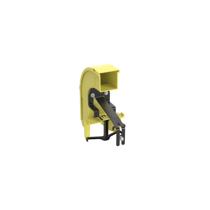Bajada Para Canaleta FiberRunner™, Uso con Medidas 4x4, 6X4, 12X4, o 24X12, Con Reducción a 2X2, Color Amarillo