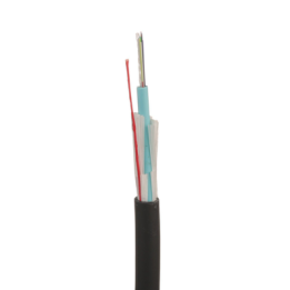 Cable de Fibra Óptica de 12 Hilos, Multimodo OM4 50/125 Optimizada, Interior/Exterior, Loose Tube 250um, No Conductiva