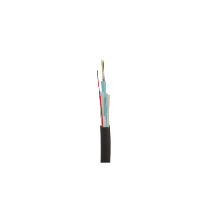 Cable de Fibra Óptica de 12 Hilos, Multimodo OM4 50/125 Optimizada, Interior/Exterior, Loose Tube 250um, No Conductiva