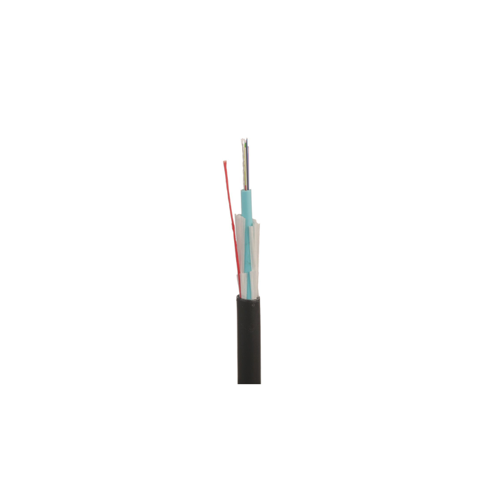 Cable de Fibra Óptica de 12 Hilos, Multimodo OM4 50/125 Optimizada, Interior/Exterior, Loose Tube 250um, No Conductiva