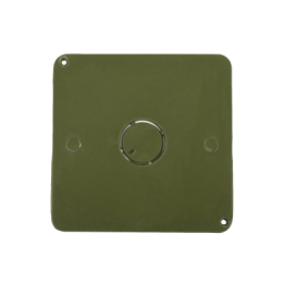 Tapa para Caja Cuadrada de 4 " para instalaciones con tubería PVC Conduit pesado.