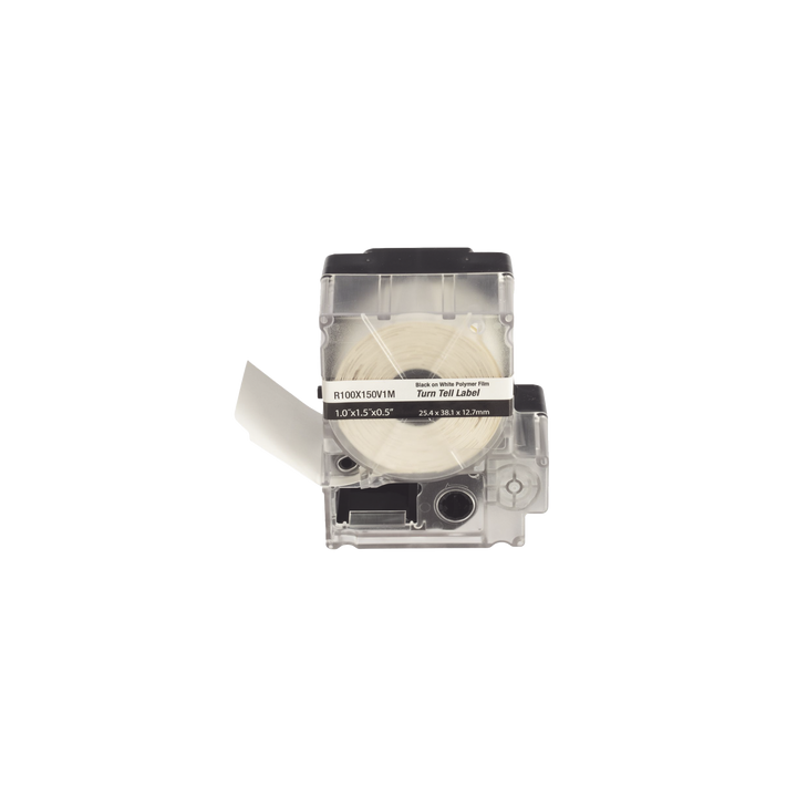 Casete de 100 Etiquetas Autolaminadas Turn-Tell, con Rotación para Mejor Visibilidad, para Cables de Redes de Cobre o