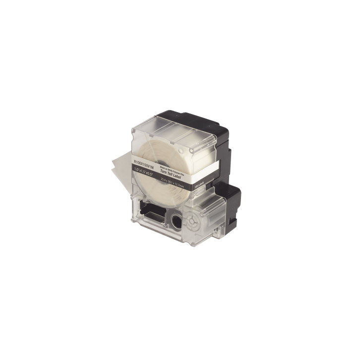 Casete de 100 Etiquetas Autolaminadas Turn-Tell, con Rotación para Mejor Visibilidad, para Cables de Redes de Cobre o