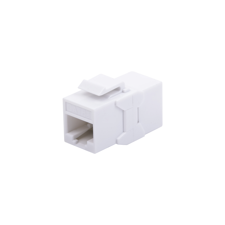 Acoplador UTP Cat6A Hembra RJ45 a RJ45 Hembra Color Blanco