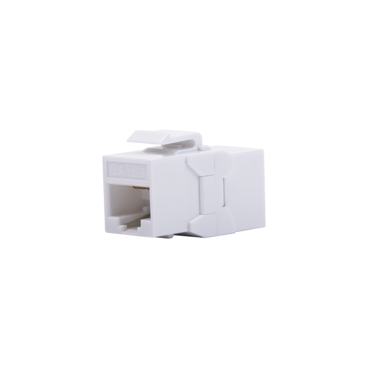 Acoplador UTP Cat6A Hembra RJ45 a RJ45 Hembra Color Blanco