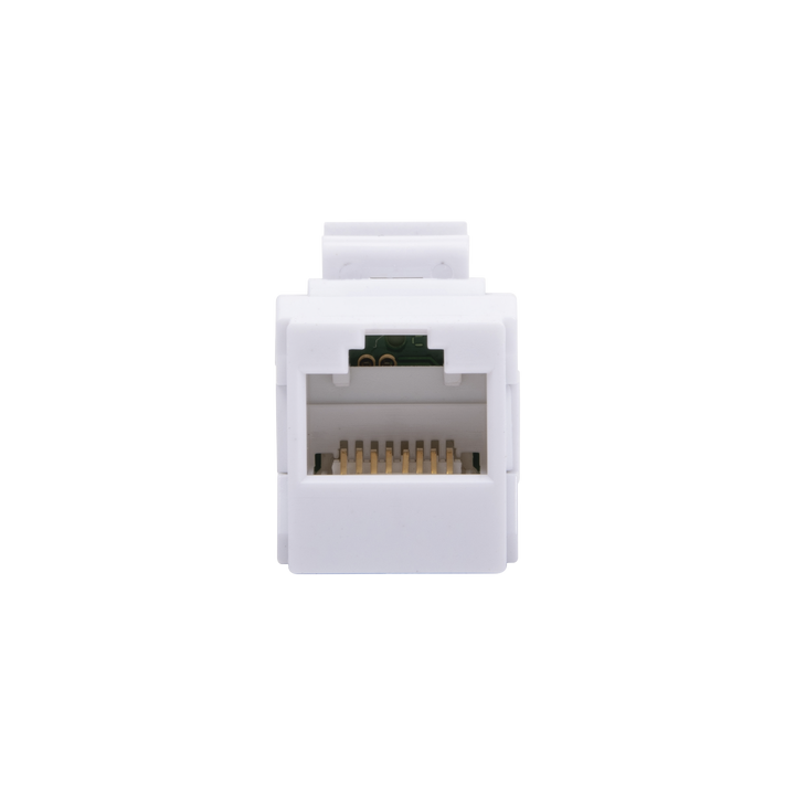 Acoplador UTP Cat6A Hembra RJ45 a RJ45 Hembra Color Blanco