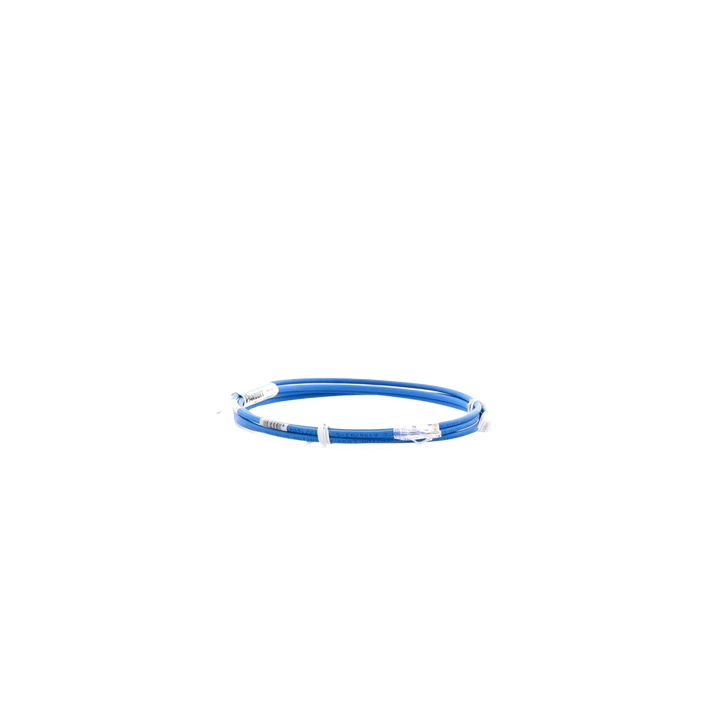 Cable de Parcheo UTP Cat6A, CM/LSZH, Diámetro Reducido (28AWG), Color Azul, 2.13 Metros (7 Pies)