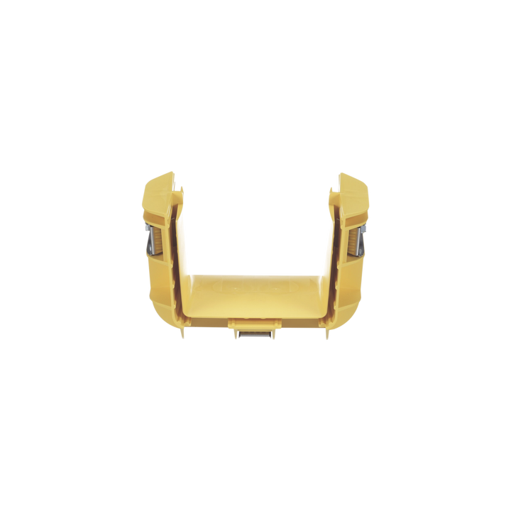 Union Recta "Cople", Para Canaleta FiberRunner™ 4X4, Color Amarillo
