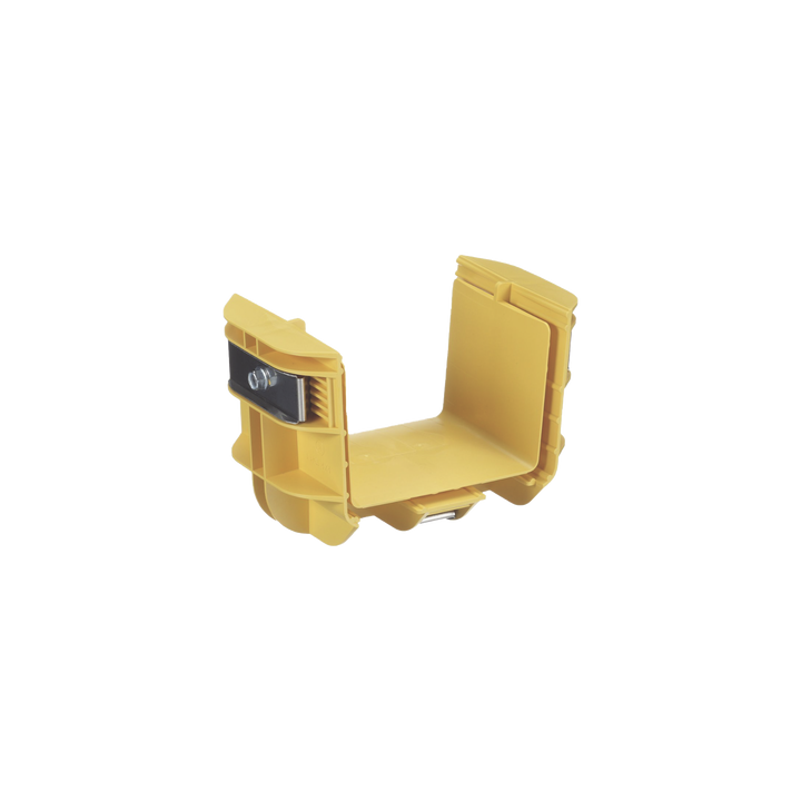 Union Recta "Cople", Para Canaleta FiberRunner™ 4X4, Color Amarillo
