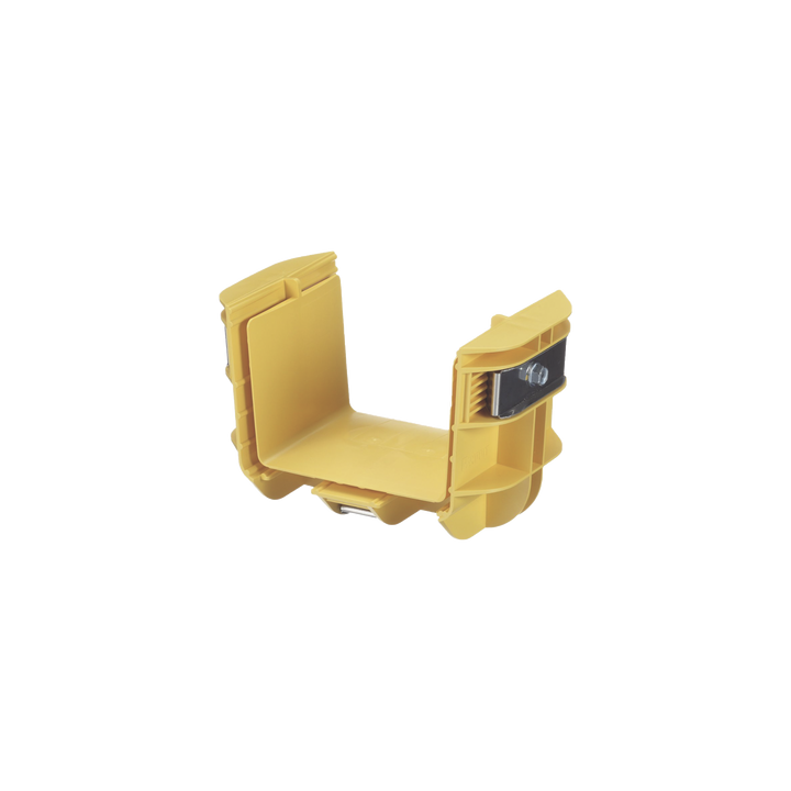 Union Recta "Cople", Para Canaleta FiberRunner™ 4X4, Color Amarillo