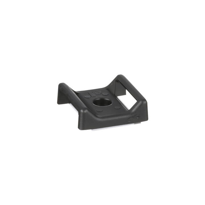 Sujetador Para Cable, con Adhesivo, 28.5 x 28.5 mm (1.12 in x 1.12 in), Color Negro, Paquete de 100pz