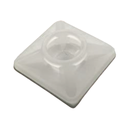 Base Autoadherible para Cinchos Práctica y Eficiente para la Organización y Fijación de Cables, Fabricada en Nylon