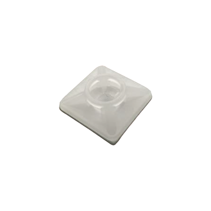 Base Autoadherible para Cinchos Práctica y Eficiente para la Organización y Fijación de Cables, Fabricada en Nylon
