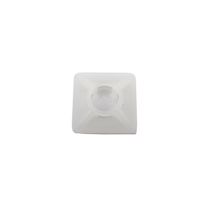 Base Autoadherible para Cinchos Práctica y Eficiente para la Organización y Fijación de Cables, Fabricada en Nylon
