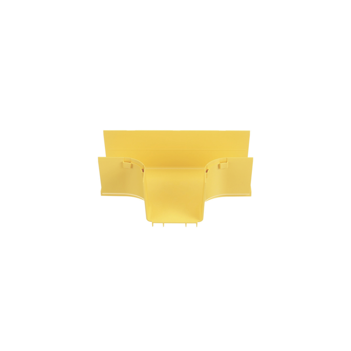 Accesorio en T Horizontal, Con Ángulos a 90º, Para Canaletas FiberRunner™ 4X4, Color Amarillo