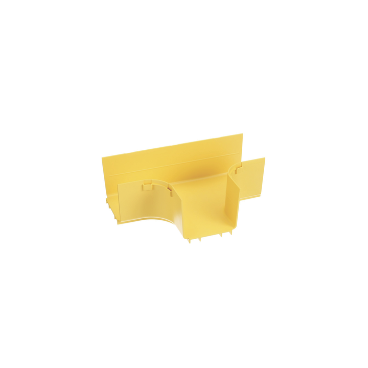 Accesorio en T Horizontal, Con Ángulos a 90º, Para Canaletas FiberRunner™ 4X4, Color Amarillo