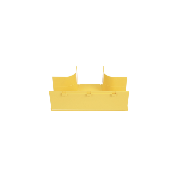Accesorio en T Horizontal, Con Ángulos a 90º, Para Canaletas FiberRunner™ 4X4, Color Amarillo