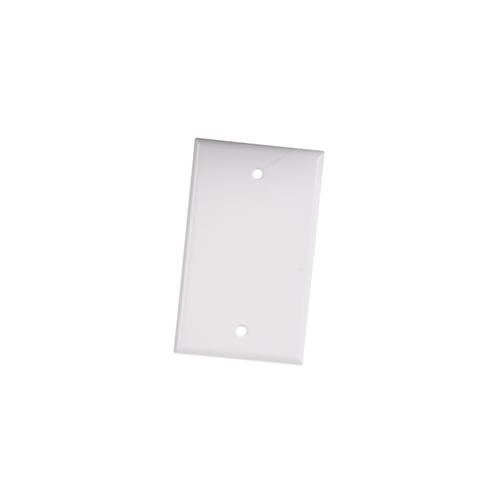 Placa de Pared Ciega Universal, Color Blanco