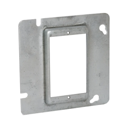 Sobretapa Cuadrada Galvanizada  de 4 11-16", realce de 1/2".