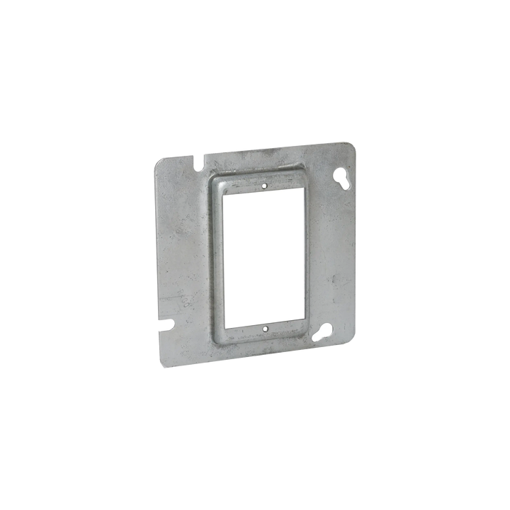 Sobretapa Cuadrada Galvanizada  de 4 11-16", realce de 1/2".