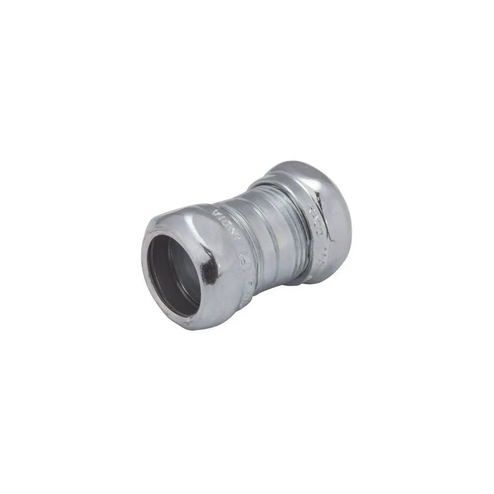 Cople Compresión de Acero Galvanizado para Pared Delgada de 3/4" .
