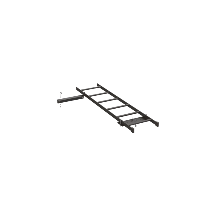 Kit de Conexión de Rack a Pared, Con Escalerilla de 1.3 m de Largo y 12 in de Ancho, de Acero, Color Negro