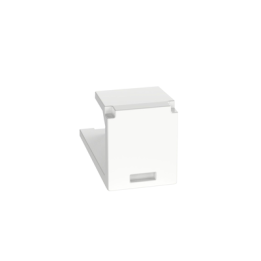 Módulo de Tapa Ciega (Inserto Ciego), Mini-Com, Color Blanco, 1 Pieza