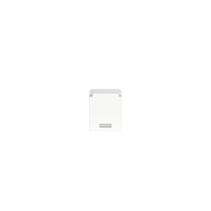 Módulo de Tapa Ciega (Inserto Ciego), Mini-Com, Color Blanco, 1 Pieza