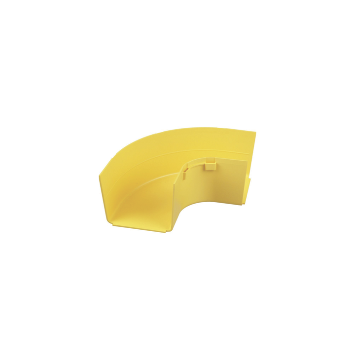 Ángulo Recto a 90º Horizontal, Para Canaletas FiberRunner™ 4X4, Color Amarillo