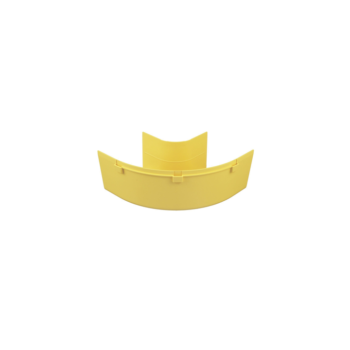 Ángulo Recto a 90º Horizontal, Para Canaletas FiberRunner™ 4X4, Color Amarillo