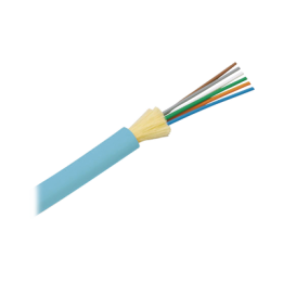 Cable de Fibra Óptica de 6 Hilos, Multimodo OM3 50/125 Optimizada, Interior, Tight Buffer 900um, No Conductiva