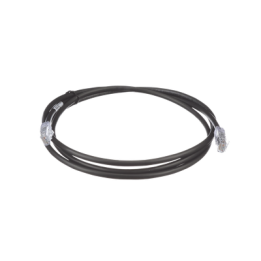 Cable de Parcheo UTP, Cat6A, 24 AWG, CM, Color Negro, 1.52 Metros (5 Pies)