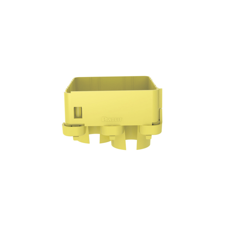 Tapa con 2 Salidas a Tubo de 1.5in (38mm), Para uso con Canaletas 4X4 FiberRunner™, Color Amarillo
