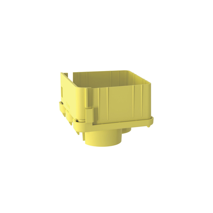 Tapa con 2 Salidas a Tubo de 1.5in (38mm), Para uso con Canaletas 4X4 FiberRunner™, Color Amarillo