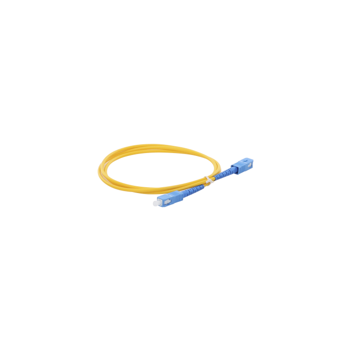 Jumper de Fibra Óptica Monomodo SC/UPC-SC/UPC Simplex de 1 Metro (3.28 Pies), 3mm