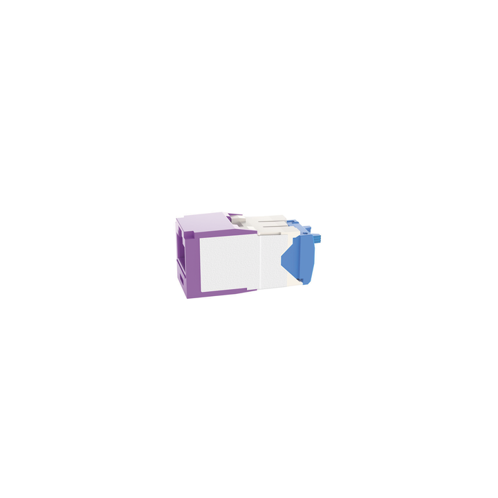 Conector Jack RJ45 Estilo TG, Mini-Com, Categoría 6A, de 8 Posiciones y 8 Cables, Color Violeta