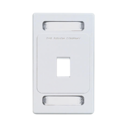 Placa de Pared Keystone de 1 Salida, Color Blanco, para Jacks Keystone Z-MAX y MAX