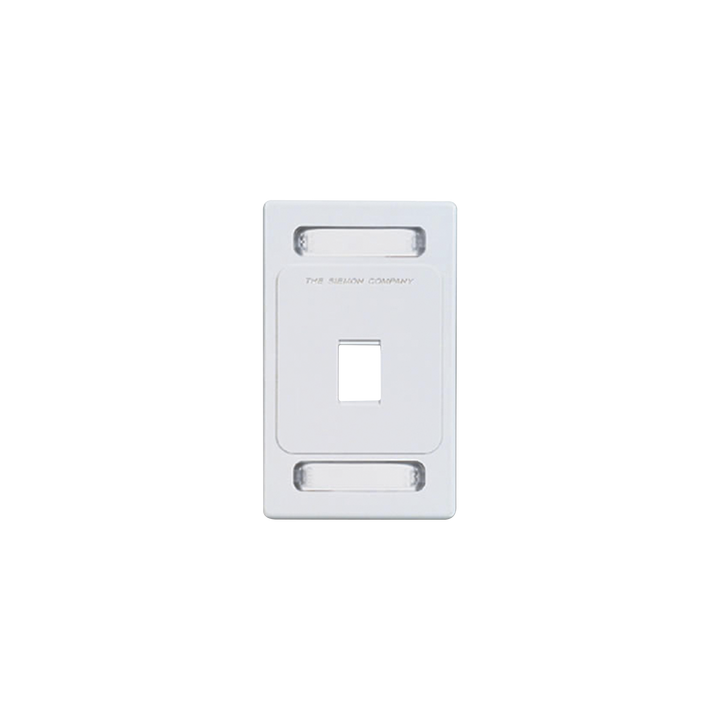 Placa de Pared Keystone de 1 Salida, Color Blanco, para Jacks Keystone Z-MAX y MAX