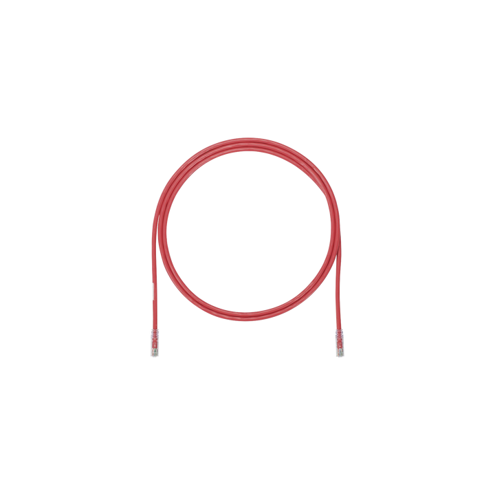 Cable de Parcheo UTP, Cat6A, 24 AWG, CM, Color Rojo, 0.91 Metros (3 Pies)