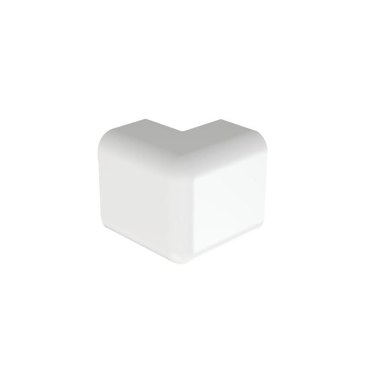 Esquinero exterior, para uso con canaleta LD10, material ABS, Color Blanco