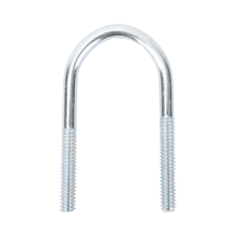 Abrazadera tipo U de 3/4", con acabado Electro Zinc, no incluye tuercas y arandelas