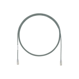 Cable de Parcheo UTP Cat6A, CM/LSZH, Diámetro Reducido (28AWG), Color Gris, 1.52 Metros (5 Pies)