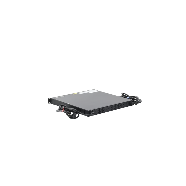 PDU Monitoreable de Transferencia Automática ATS (Fuente Redundante), Con 10 Salidas 5-15R, Enchufes de Entrada NEMA