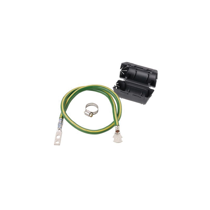 KIT de Tierra Física de Cable Blindado 6 AWG. Color Verde / Amarillo con Terminación en Extremos.