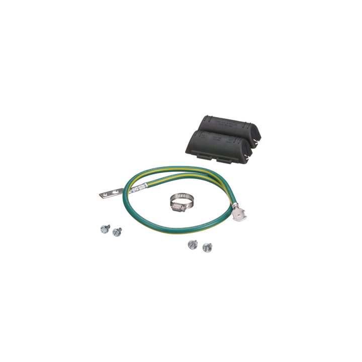 KIT de Tierra Física de Cable Blindado 6 AWG. Color Verde / Amarillo con Terminación en Extremos.