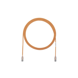 Cable de Parcheo TX6, UTP Cat6, Diámetro Reducido (28AWG), Color Naranja, 0.91 Metros (3 Pies)